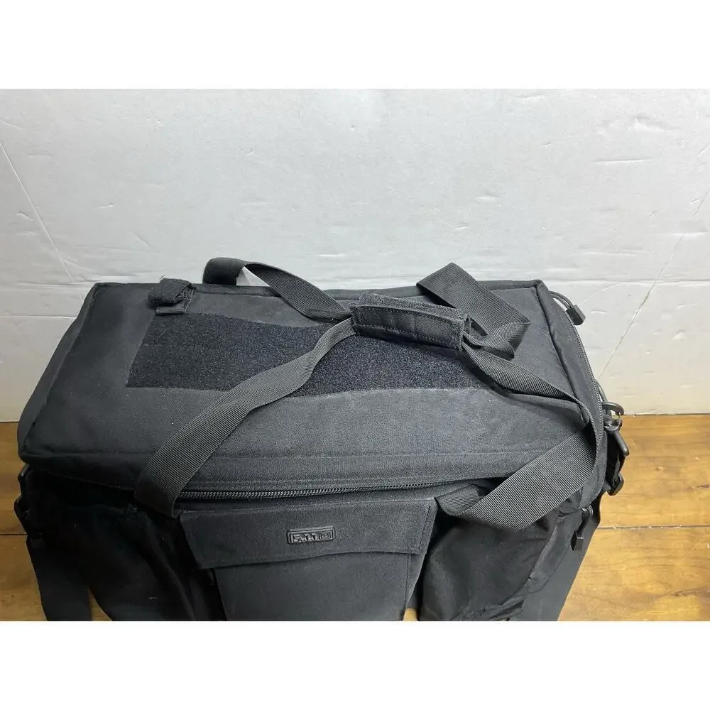 5.11 Patrol Ready Tactical Bag Large Travel Pockets Zippers Black Shoulder Strap